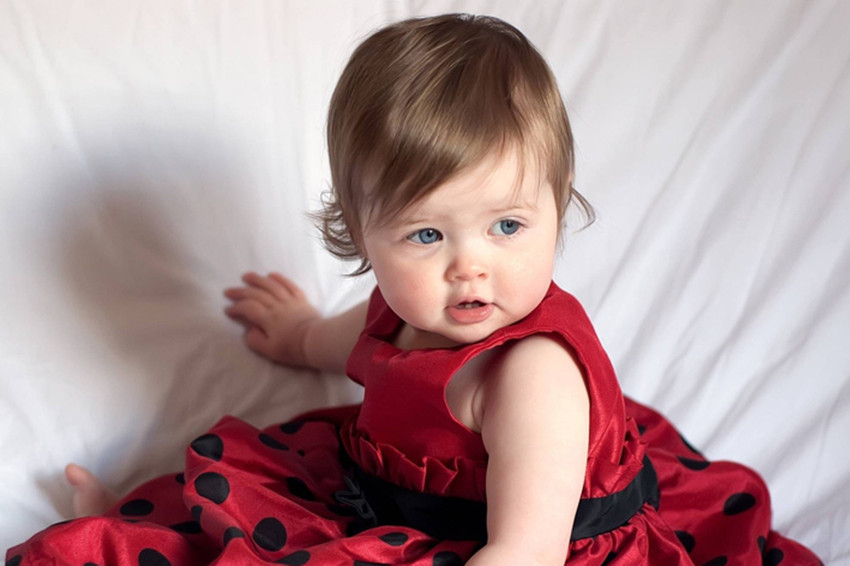 Baby girl red frock online