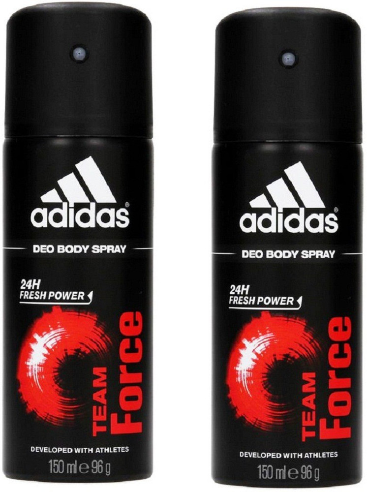 ADIDAS Team Force Deodorant Body Spray Pack of 2 150ML each