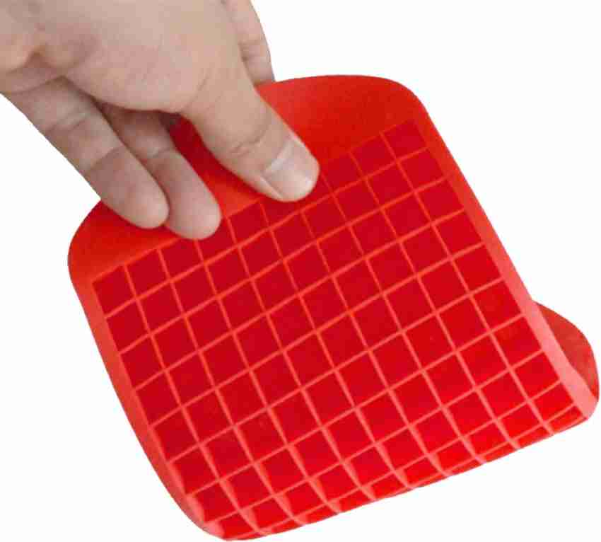 1pc Red 160-grid Silicone Mini Ice Cube Tray Maker For Crushed Ice