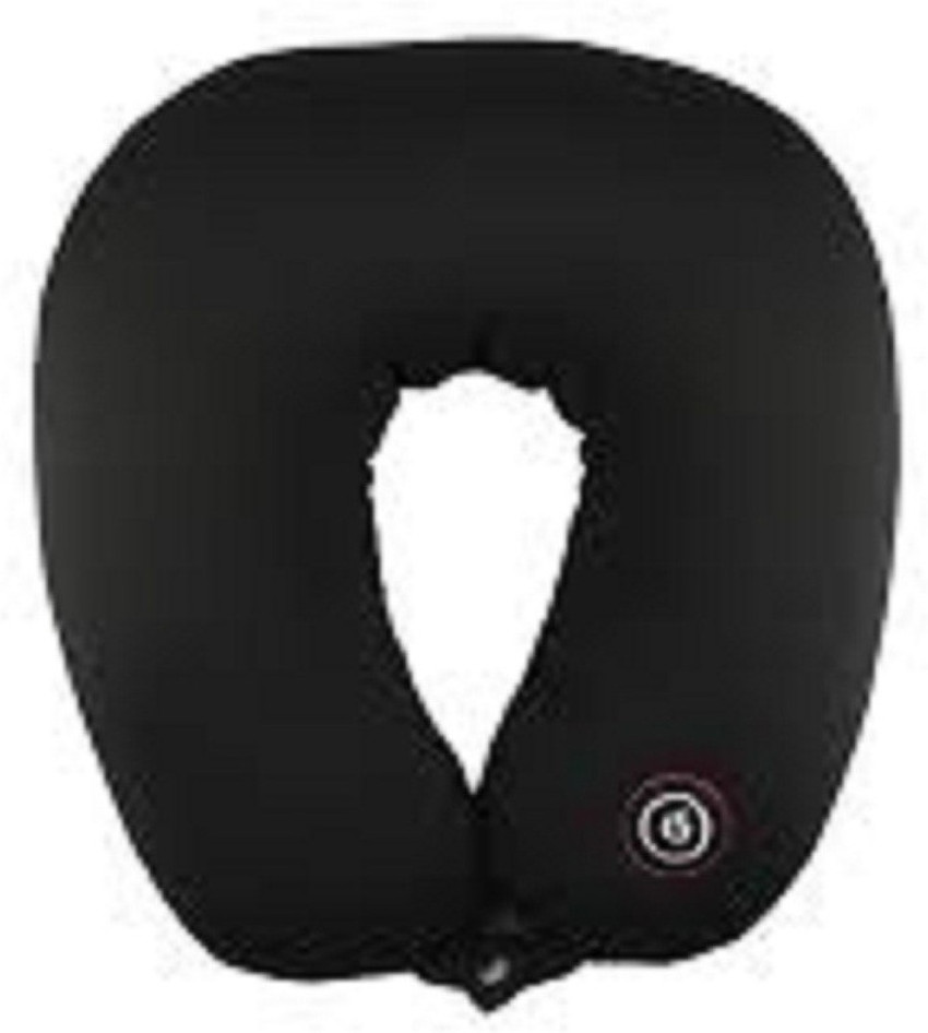 Flintstop Neck Pillow With Massager And Speakers Black Neck