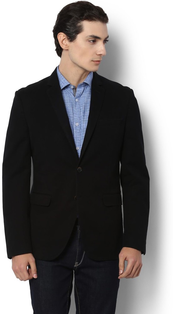 VAN HEUSEN Solid Single Breasted Formal Men Blazer - Buy VAN HEUSEN Solid  Single Breasted Formal Men Blazer Online at Best Prices in India