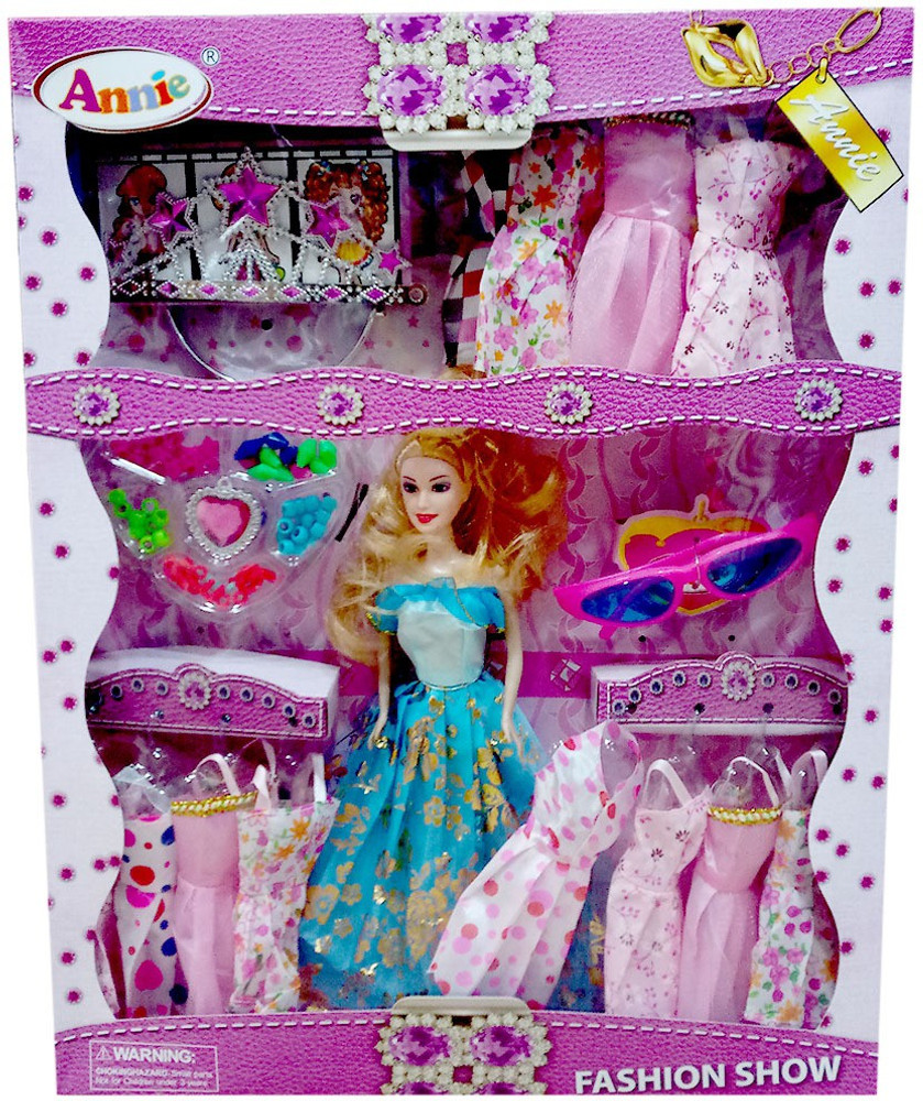 Shoppernation Fancy Annie Fashion Doll Wardrobe Play Set Fancy
