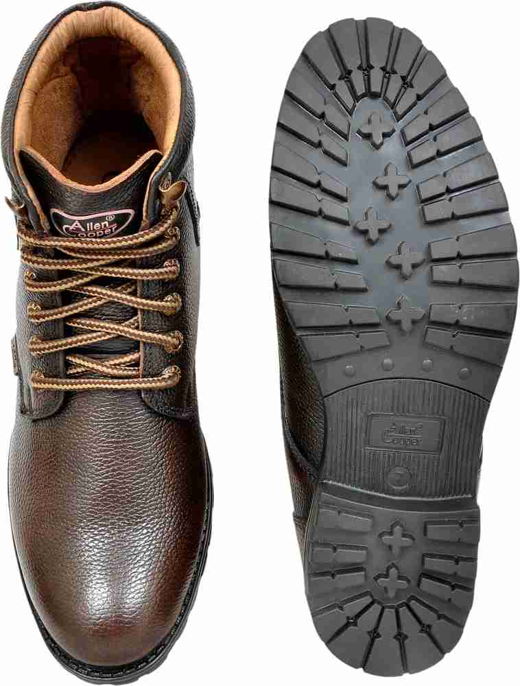 Allen Cooper Boots For Men Buy Brown Color Allen Cooper Boots For Men Online at Best Price Shop Online for Footwears in India Flipkart