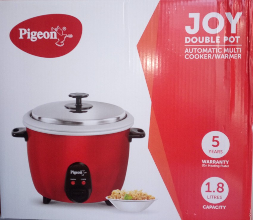 Pigeon joy 1.8. double pot Electric Rice Cooker Price in India