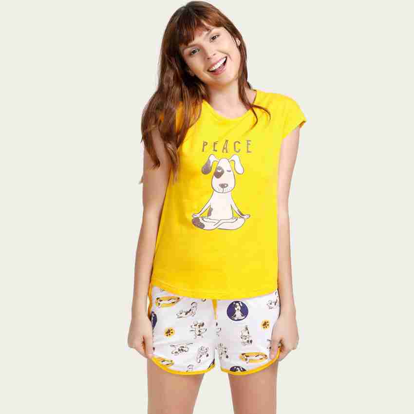 Zivame night top suit shorts