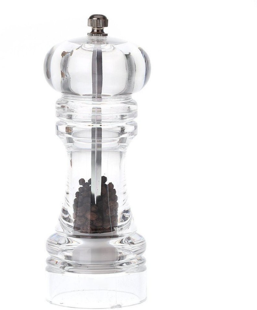 Clear Acrylic Pepper Grinder 4 InchRefillable Salt Pepper Mill