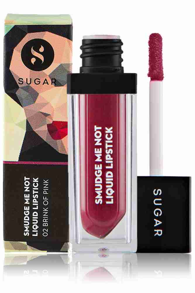 SUGAR Cosmetics - Smudge Me Not - Liquid Lipstick - 02 Brink Of Pink (Plum  Rose) - 4.5 ml - Ultra Matte Liquid Lipstick, Transferproof and Waterproof