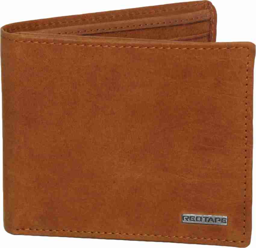 RedTape Men Navy Leather Two Fold RFID Wallet