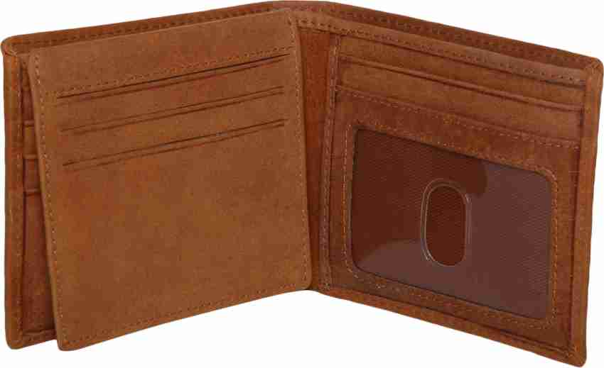 RedTape Men Navy Leather Two Fold RFID Wallet