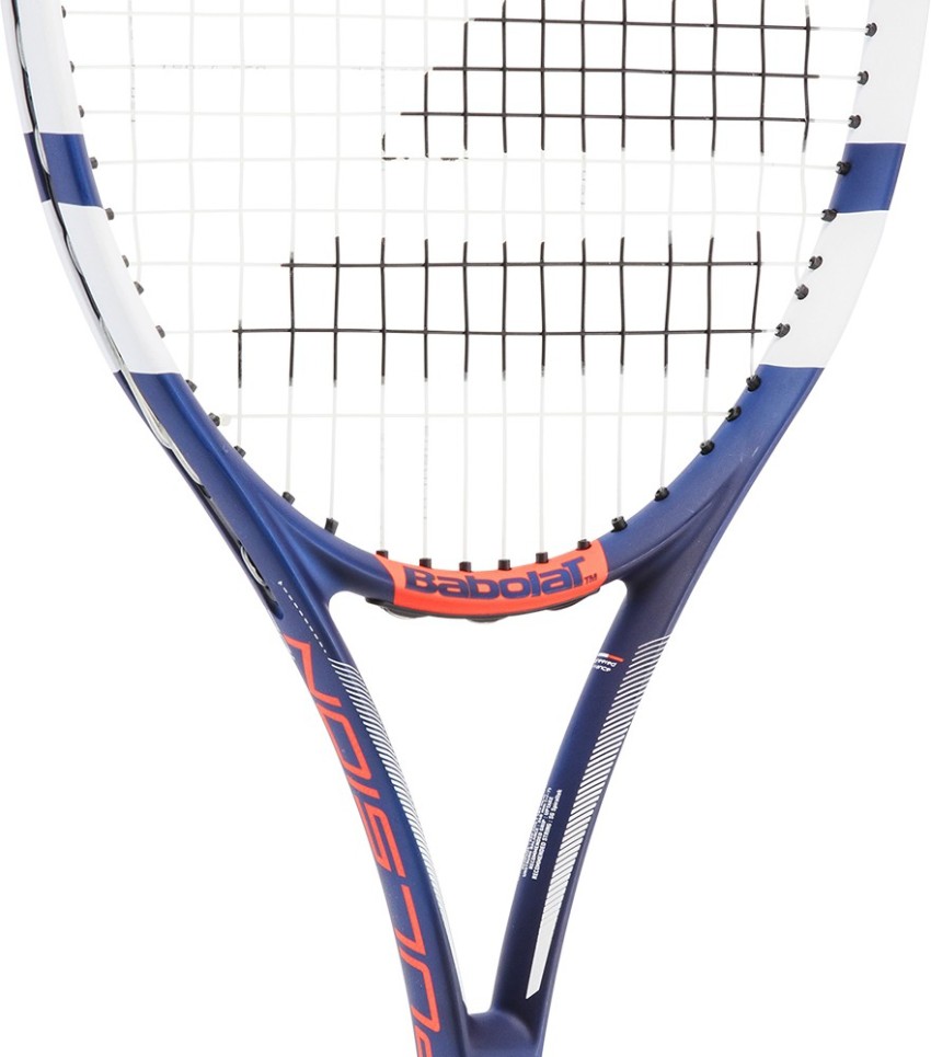 BABOLAT PULSION 102 Red White Blue Strung Tennis Racquet