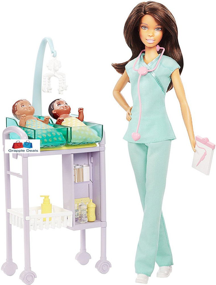 GRAPPLE DEALS Barbie Baby Doctor With Two cute Kids Be a Doctor