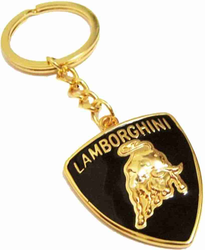 TAG3 Lamborghini Car Golden Metal Logo Key Chain Price in India