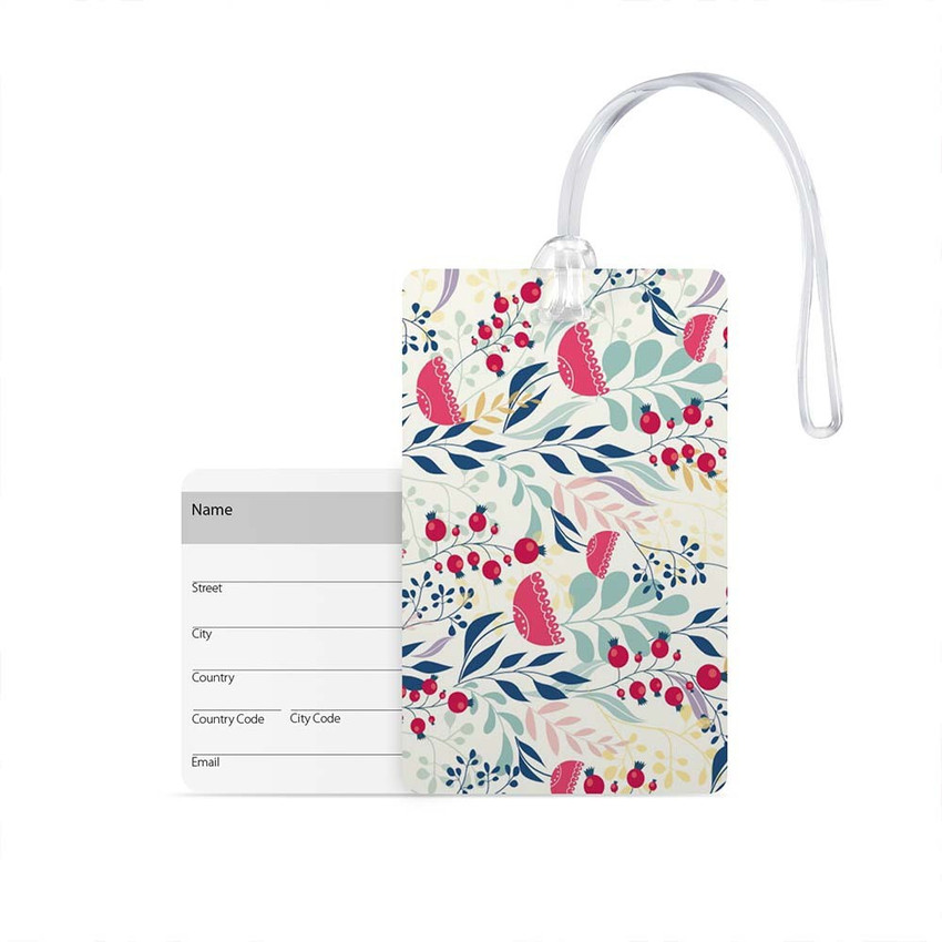 100yellow Luggage Tag Flower Printed Designer Luggage Travel