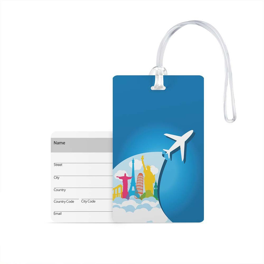 Luggage shop tag pvc