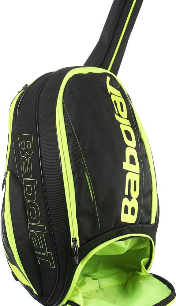 Babolat Pure Play Tennis Bag Backpack Black Neon Green Compartments  eBay