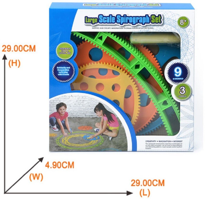 Krypton Presents Large Scale Spirograph Drawing Set Creative Drawing  Classic Educational toys For Adults and Kids - Presents Large Scale  Spirograph Drawing Set Creative Drawing Classic Educational toys For Adults  and Kids .