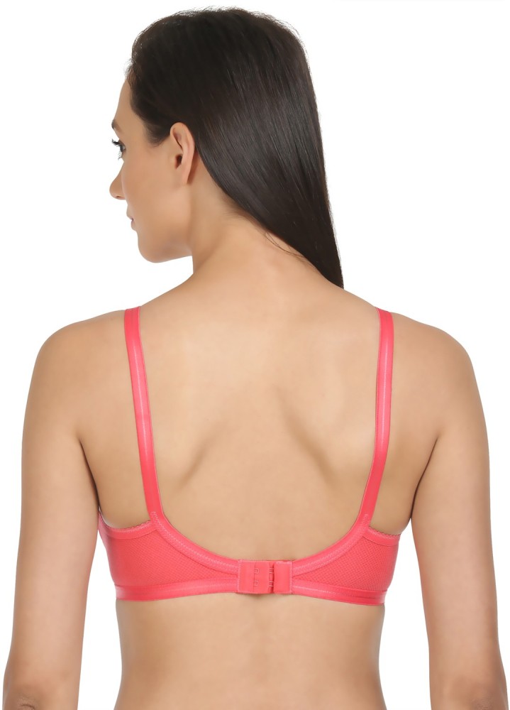 Buy Bodycare Sports Bra In Pink-Red-Wine Color (Pack of 3) Online