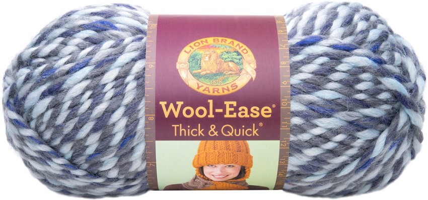 Lion Brand Wool - Ease Thick & Quick Yarn - Winter Sky - Wool