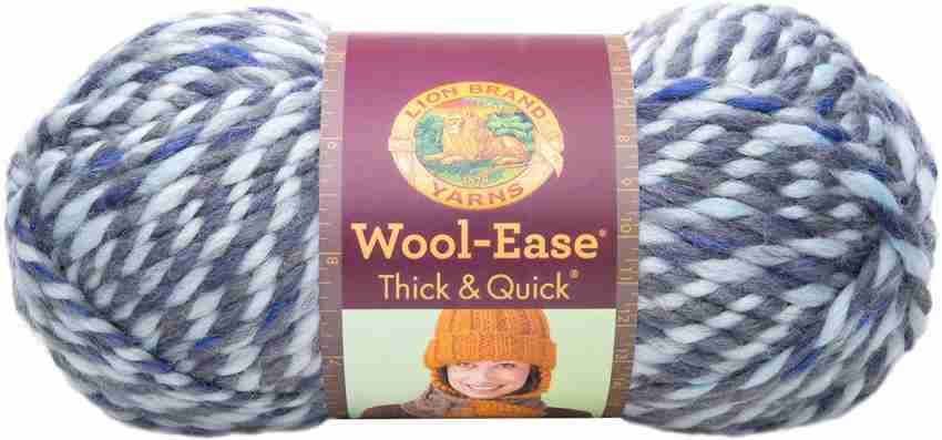 Lion Brand Wool - Ease Thick & Quick Yarn - Winter Sky - Wool - Ease Thick  & Quick Yarn - Winter Sky . shop for Lion Brand products in India.