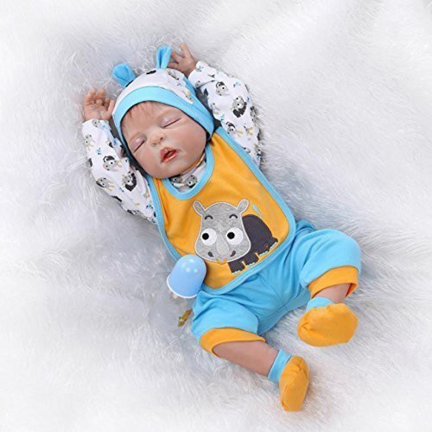 Dollshow 23Inch Waterproof Washable Full Silicone Fake Babies Boy Dolls 57Cm Durable Big Simulation Sleeping Reborn Toys 23Inch Waterproof Washable Full Silicone Fake Babies Boy Dolls 57Cm Durable Big...