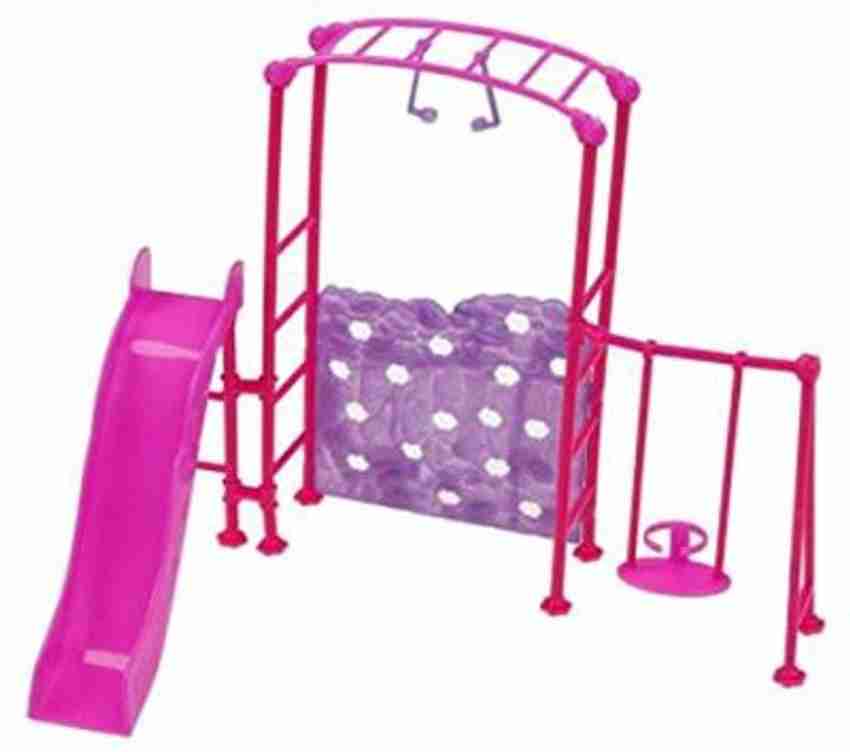 CHENGYIDA 1Set Doll Accessories Park Slide Swing Toys Amusement
