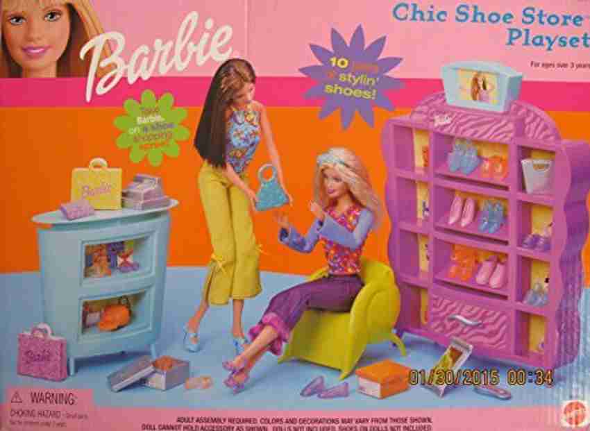 Generic BARBIE CHIC SHOE STORE Playset w COUNTER Shoe