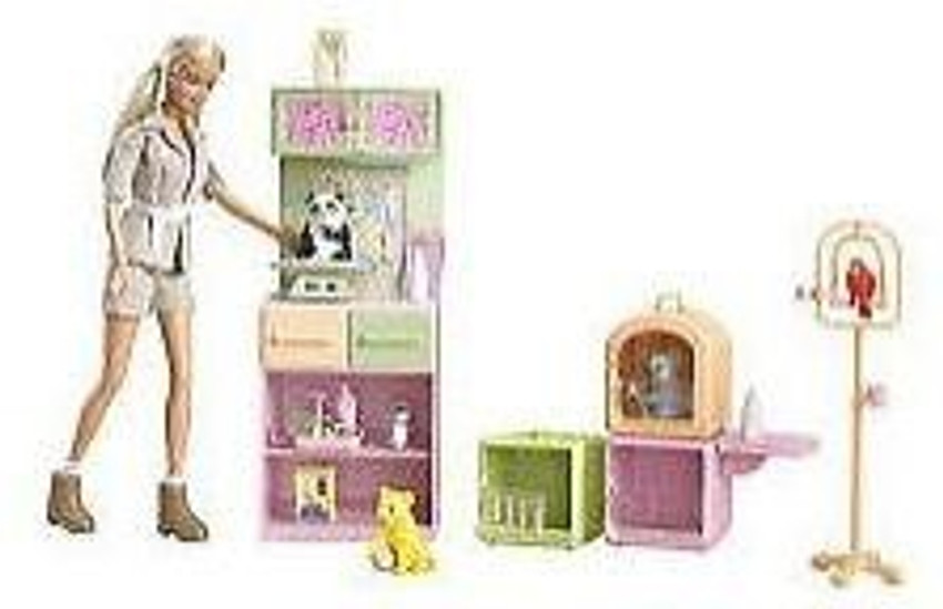 Barbie shop zoo set