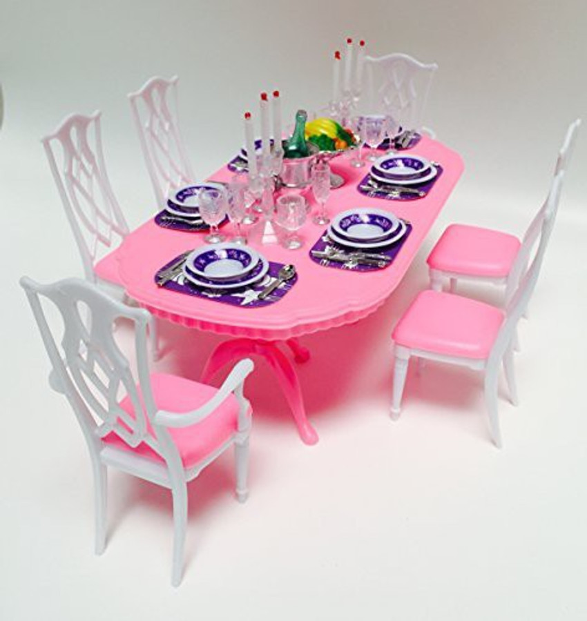 Barbie dining table 2025 set