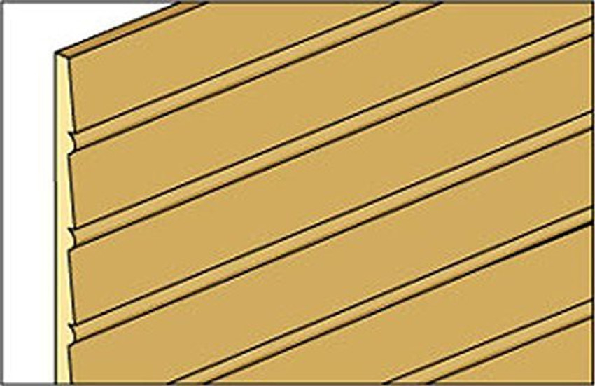 Dollhouse top clapboard siding