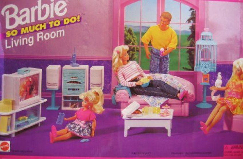 barbie living room playset