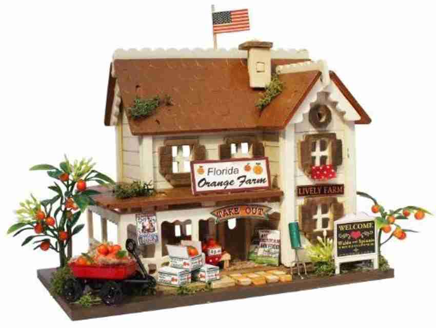 Generic Billy handmade dollhouse kit Woody House collection Orange