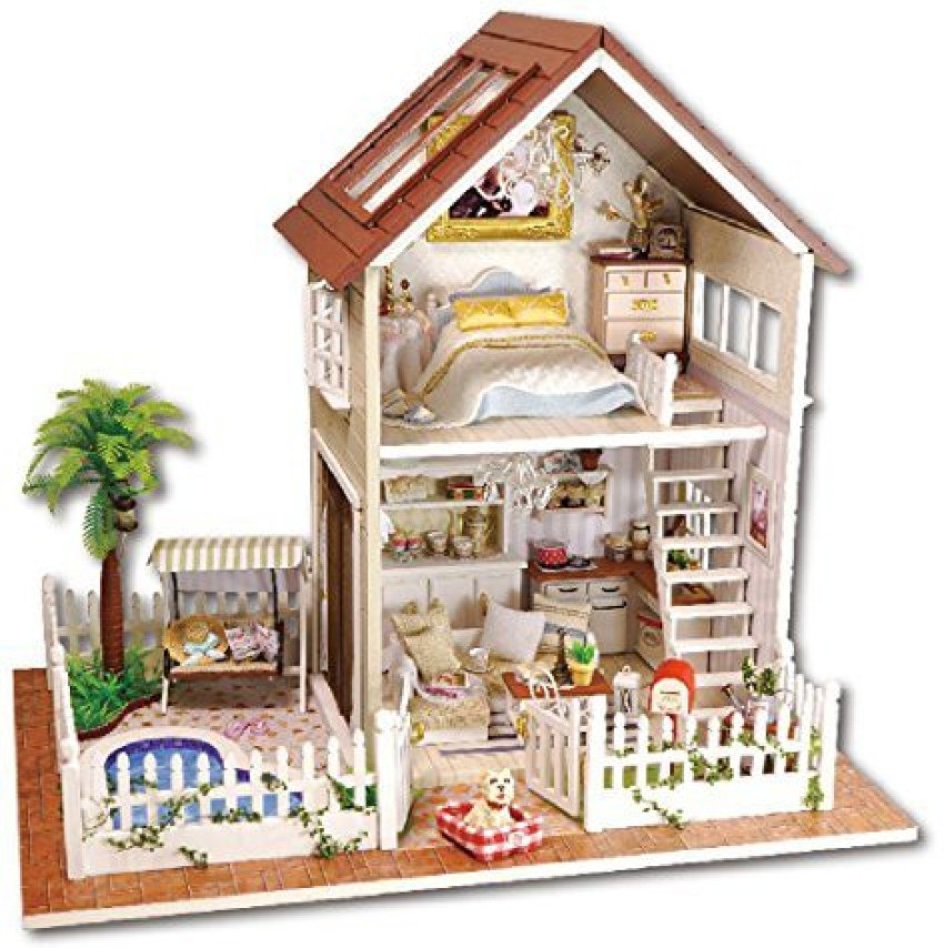 DIY Doll House Wooden Doll Houses Miniature Dollhouse Furniture