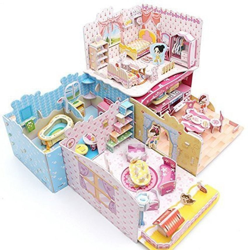 Dollhouse Pretty Dream House 3D Puzzle The Best Diy Gift For