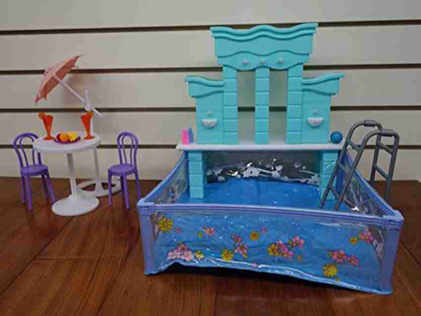 Doll house with swimming discount pool