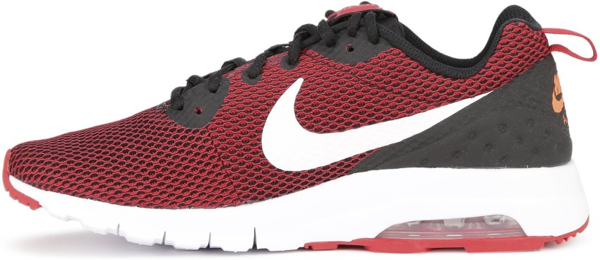 Nike air max motion red hot sale and black