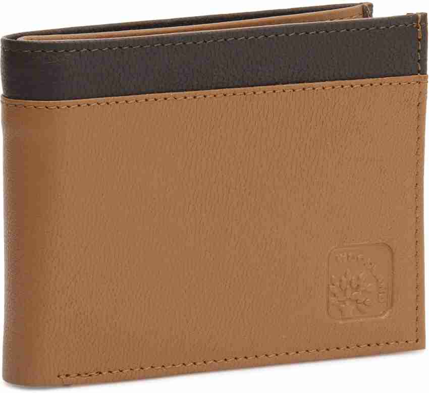 WOODLAND Men Tan Brown Genuine Leather Wallet TAN BROWN