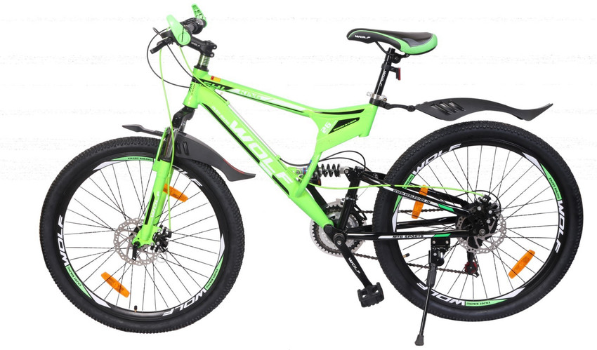 Wolf King Dual Shox Dual Disc Bicycle For Adluts 26 T Mountain