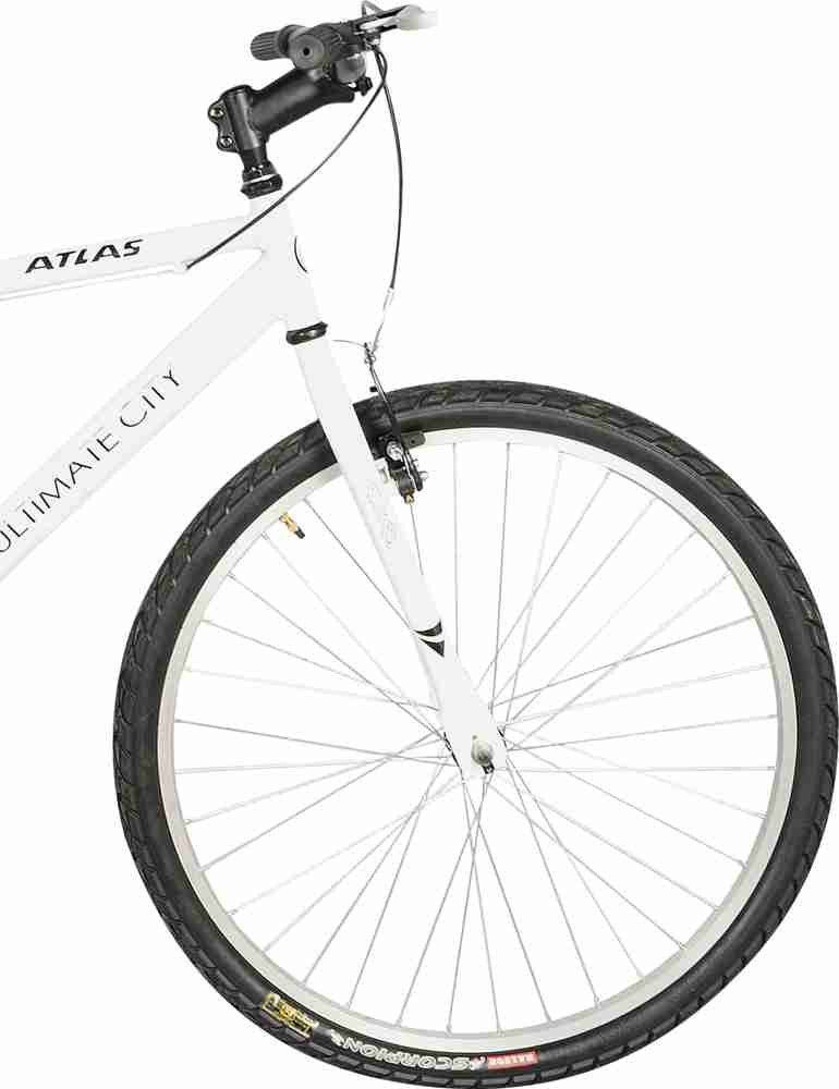 ATLAS Ultimate City 26 Single Speed White 26 T Hybrid Cycle City