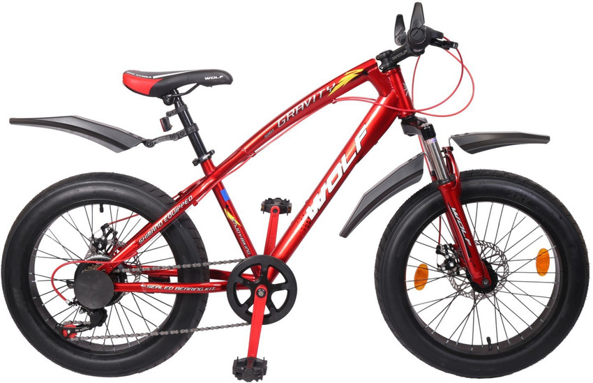 Wolf Gravity 20x4.0 Dual Disc Suspension FAT Bike For Kids 20 T