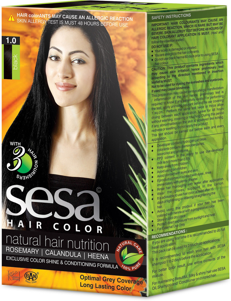 SESA Ayurvedic Herbal Hair Color Black A Natural Hair
