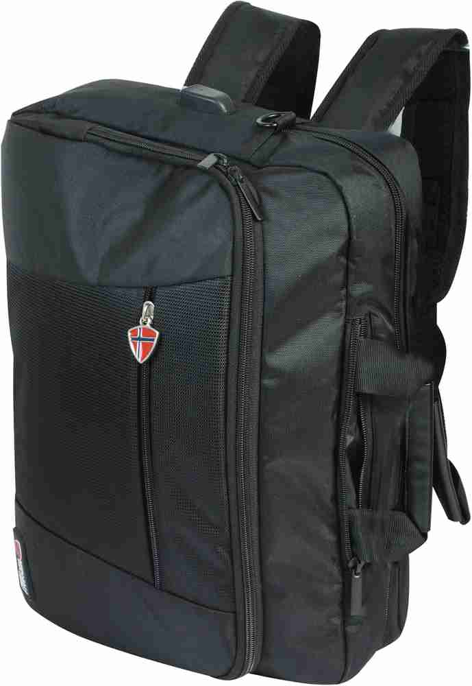 Herman hansen convertible laptop bag with usb charging port top