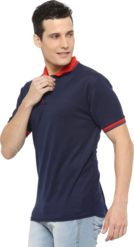 Rico Sordi Colorblock Men Polo Neck Dark Blue T Shirt Buy Navy Blue Rico Sordi Colorblock Men Polo Neck Dark Blue T Shirt Online at Best Prices in India Flipkart