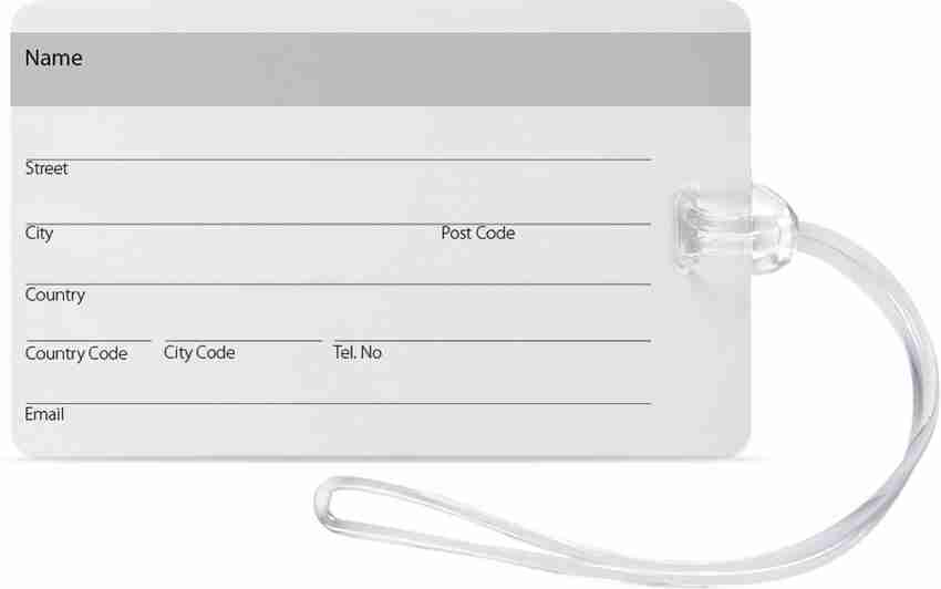 Luggage cheap tag print