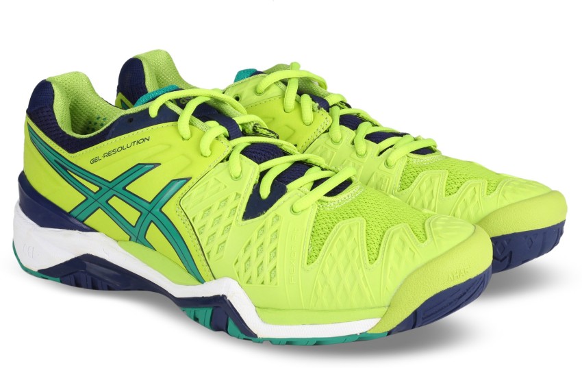 Asics GEL RESOLUTION 6 TENNIS For Men Buy LM PINE INDG BLU Color