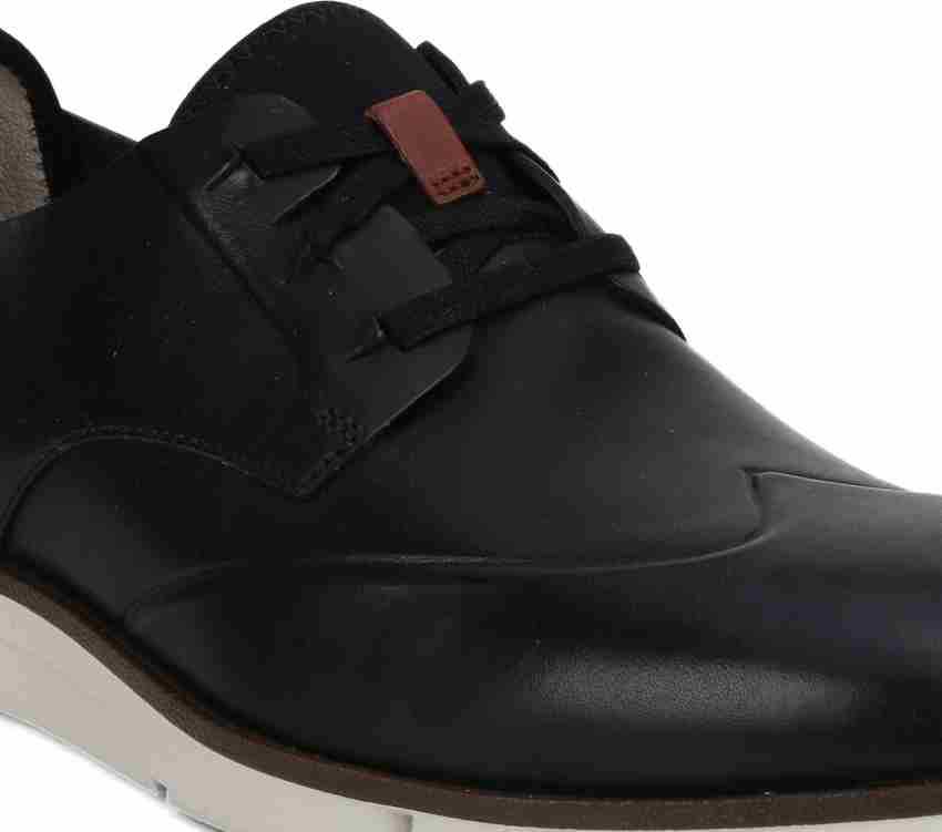 CLARKS Trigen Wing Black Leather Sneakers For Men Buy Black Color CLARKS Trigen Wing Black Leather Sneakers For Men Online at Best Price Shop Online for Footwears in India Flipkart