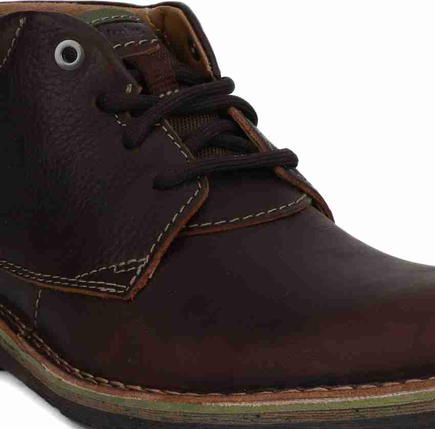 Clarks edgewick 2025 mid brown oily