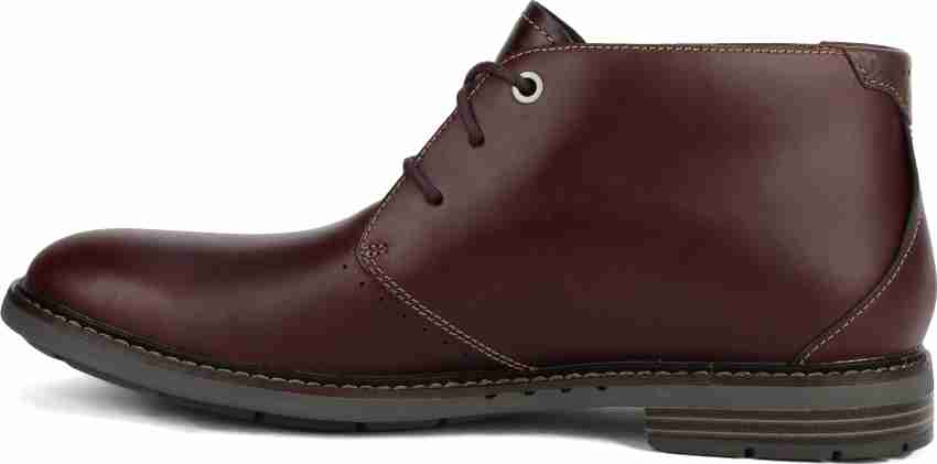 Burgundy chukka boots mens sales