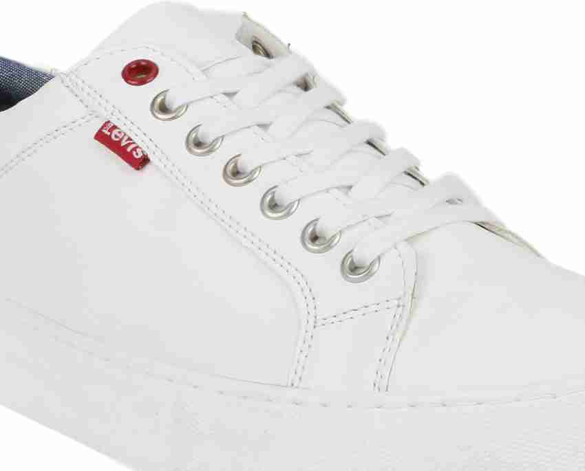 Levi's prelude hotsell white sneakers