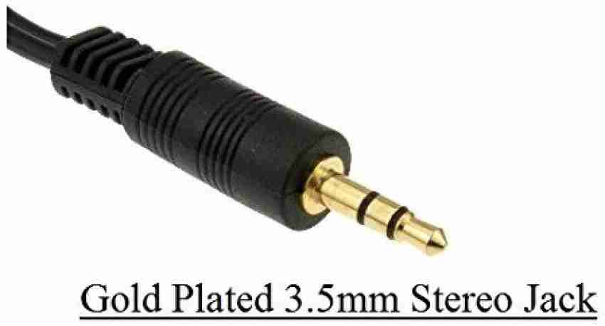 3.5mm Male Audio Stereo Jack to 3 RCA Female AV Camcorder Adapter Connector  Extension Cable 90 Degree Angled 4 Pole 5-Feet