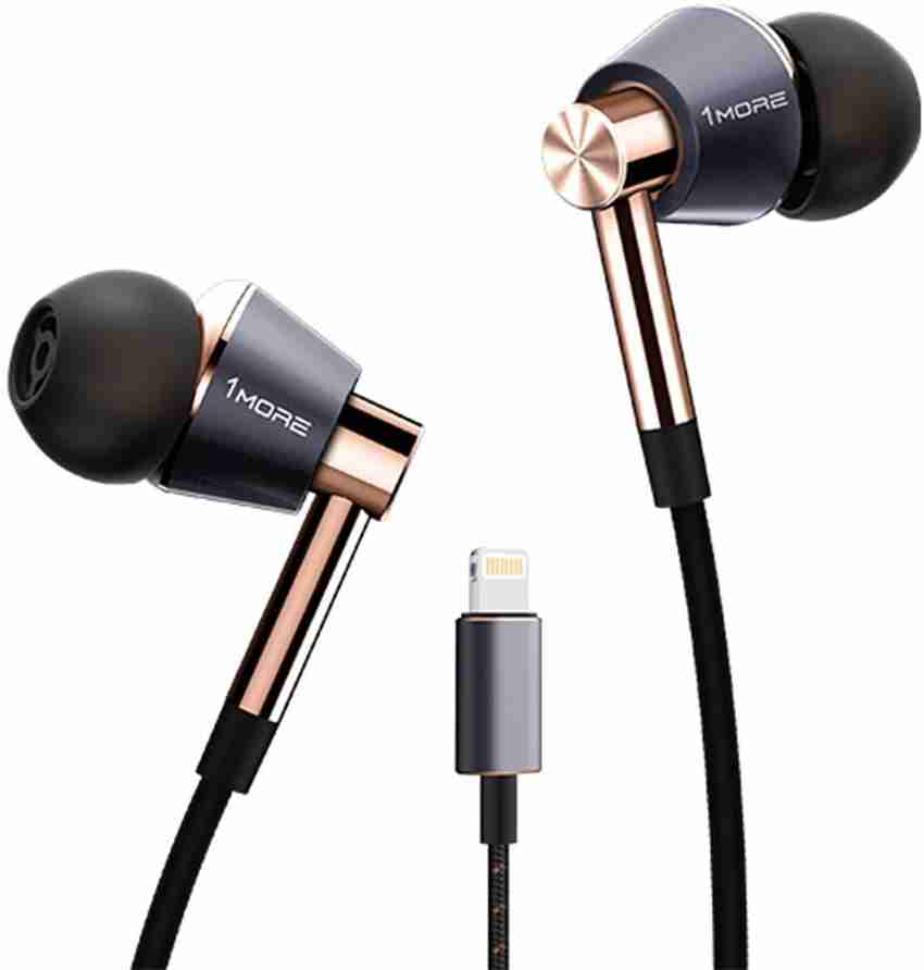 1More Triple Driver Lightning In Ear Headphones Earphones In